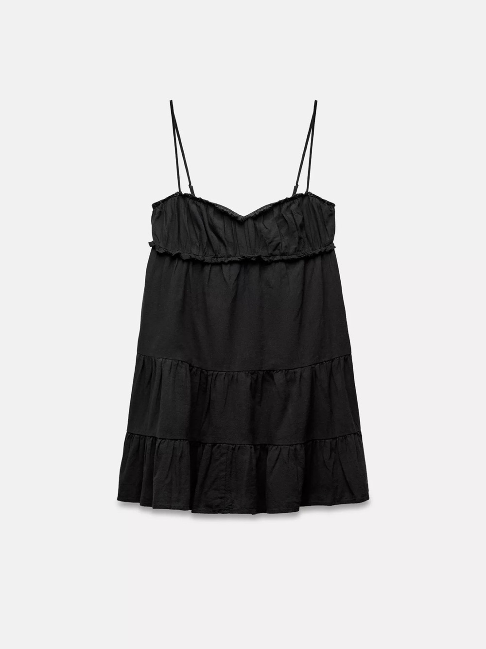 Zara Babydoll Black Dress